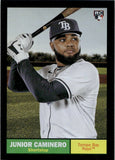 2024 Junior Caminero Topps Archives BLACK FOILBOARD ROOKIE RC #33 Tampa Bay Rays