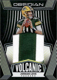 2020 Jordan Love Panini Obsidian VOLCANIC MATERIALS PATCH ROOKIE 8/25 RC #VM-11 Green Bay Packers