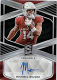 2024 Michael Wilson Panini Spectra SILVER PRIZM SIGNATURES AUTOGRAPH 118/199 AUTO #SIG-MWN Arizona Cardinals