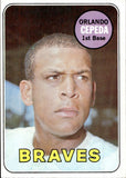 1969 Orlando Cepeda Topps #385 Atlanta Braves 1 BV$50