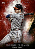 2018 Freddie Freeman Topps Inception RED 28/75 #44 Atlanta Braves