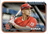 2024 Tommy Edman Topps SERIES TWO GOLDEN MIRROR IMAGE VARIATION #491 St. Louis Cardinals