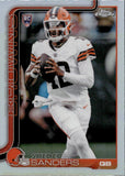 2025 Shedeur Sanders Topps Chrome ROOKIE REFRACTOR RC #315 Cleveland Browns