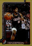 2025 Scoot Henderson Topps GOLD FOIL JERSEY 43/50 RELIC #FRO-SH Portland Trail Blazers