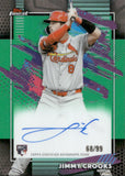 2026 Jimmy Crooks Topps Finest ROOKIE GREEN REFRACTOR AUTOGRAPH 68/99 RC AUTO #FA-JCR St. Louis Cardinals