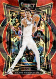 2024-25 Victor Wembanyama Panini Select CONCOURSE RED ICE PRIZM #9 San Antonio Spurs