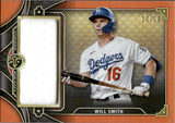 2022 Will Smith Topps Triple Threads JUMBO RELIC ORANGE 10/18 JERSEY #SJR2-WS2 Los Angeles Dodgers