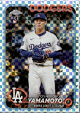 2024 Yoshinobu Yamamoto Topps Chrome Update X-FRACTOR ROOKIE RC #USC108 Los Angeles Dodgers