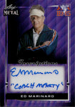 2024 Ed Marinaro Leaf Metal Blue Mountain State INSCRIPTION "COACH MARTY" AUTO ONE OF ONE 1/1 AUTOGRAPH #1-EM1