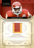 2012 Dwayne Bowe Panini National Treasures CENTURY MATERIALS 3/15 GAME-WORN JERSEY PATCH #73 Kansas City Chiefs