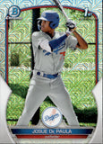 2023 Josue De Paula Bowman Chrome Prospects 1ST BOWMAN MOJO REFRACTOR #BCP-111 Los Angeles Dodgers