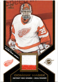 2002-03 Dominik Hasek Pacific GAME-WORN JERSEY #17 Detroit Red Wings