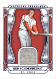 2025 Red Schoendienst Panini National Treasures MATERIAL TREASURES BLUE GAME-WORN MATERIAL 25/49 #MT-RS St. Louis Cardinals