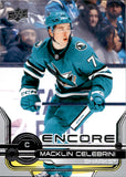 2024-25 Macklin Celebrini Upper Deck EXTENDED SERIES ENCORE ROOKIE RC #E-8 San Jose Sharks