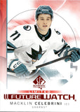 2024-25 Macklin Celebrini Upper Deck SP Authentic FUTURE WATCH LIMITED RED ROOKIE RC #184 San Jose Sharks 2