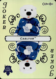 2025-26 O-PEE-CHEE CARLTON MASCOT JOKER PLAYING CARD Toronto Maple Leafs