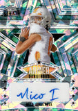 2024 Nico Iamaleava Leaf Metal ARMED & DANGEROUS TEAL CRYSTAL AUTOGRAPH 3/3 AUTO #AD-NI1 Tennessee Volunteers