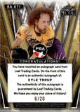 2024 Kyle Troup Leaf Metal PURPLE AUTO 6/20 #BA-KT1