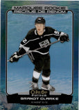 2022-23 Brandt Clarke OPC Platinum MARQUEE ROOKIE AQUAMARINE 6/149 RC #296 Los Angeles Kings