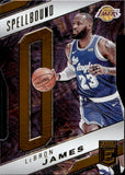 2021-22 LeBron James Panini Donruss Elite SPELLBOUND ORANGE DIE-CUT "O" #5 Los Angeles Lakers 1