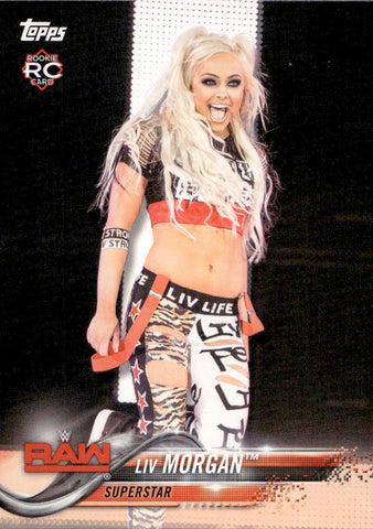 2018 Liv Morgan Topps WWE ROOKIE RC #147 Monday Night Raw