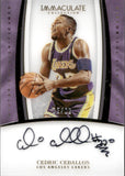 2016-17 Cedric Ceballos Panini Immaculate HISTORICAL SIGNIFICANCE AUTO 15/99 AUTOGRAPH #H-CC Los Angeles Lakers