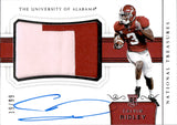 2018 Calvin Ridley Panini National Treasures Collegiate ROOKIE PATCH AUTO 19/99 RC AUTOGRAPH #114 Alabama Crimson Tide