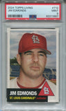 2024 Jim Edmonds Topps Living PSA 9 #712 St. Louis Cardinals 1887