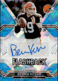 2020 Bernie Kosar Panini Prizm FLASHBACK BLUE ICE PRIZM AUTOGRAPH 1/50 AUTO #1 Cleveland Browns