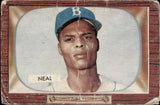 1955 Charles Neal Bowman #278 Brooklyn Dodgers BV$50 *POOR*