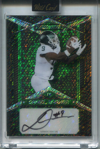 2023 Daniel Barker Wild CArd Alumination Draft ROOKIE GREEN SHIMMER AUTO 14/15 AUTOGRAPH RC #_DABA Michigan State Spartans