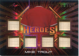 2026 Mike Trout Leaf Ultimate HEROES 6 PIECE BAT 16/25 RELIC UH-19 Anaheim Angels