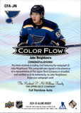 2024-25 Jake Neighbours Upper Deck Allure COLOR FLOW FULL RAINBOW AUTO AUTOGRAPH #CFA-JN St. Louis Blues