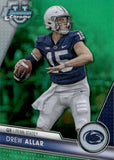 2023 Drew Allar Bowman University Chrome GREEN REFRACTOR 38/99 #113 Penn State Nittany Lions