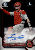 2022 Jimmy Crooks III Bowman Chrome Draft 1ST BOWMAN AUTOGRAPH AUTO #CDA-JCS St. Louis Cardinals