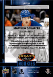 2025-26 Matthew Schaefer Upper Deck Extended Series POWER PLAY ROOKIES RC #PY-21 New York Islanders