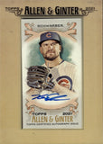 2021 Kyle Schwarber Topps Allen & Ginter MINI FRAMED AUTO AUTOGRAPH #FMA-KS Chicago Cubs