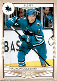 2024-25 Macklin Celebrini Upper Deck SERIES TWO O-PEE-CHEE GLOSSY ROOKIE RC #OPC-34 San Jose Sharks 3
