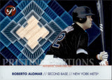 2002 Roberto Alomar Topps Pristine PRISTINE PORTIONS GAME-USED BAT RELIC 357/425 #PP-RA New York Mets