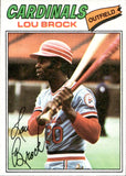 1977 Lou Brock Topps #355 St. Louis Cardinals