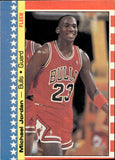 1987-88 Michael Jordan Fleer STICKER #2 Chicago Bulls *NRMT*