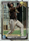 2024 Leo De Vries Bowman Chrome Prospects 1ST BOWMAN MOJO REFRACTOR #BCP-179 San Diego Padres 4