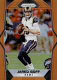 2017 Jared Goff Panini Prizm ORANGE PRIZM 270/275 #59 Los Angeles Rams