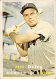 1957 Pete Daley Topps #388 Boston Red Sox BV$8 2