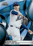 2025 Juan Soto Topps Chrome Black BLUE REFRACTOR 79/150 #130 New York Mets