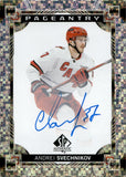 2024-25 Andrei Svechnikov Upper Deck SP Authentic PAGEANTRY AUTOGRAPH AUTO #P-35 Carolina Hurricanes