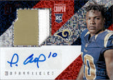2016 Pharoh Cooper Panini Unparalleled ROOKIE PATCH AUTO RED 18/25 RC AUTOGRAPH #225 Los Angeles Rams