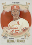 2021 Bob Gibson Topps Allen & Ginter Chrome ORANGE REFRACTOR 13/25 #81 St. Louis Cardinals