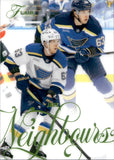 2025-26 Jake Neighbours Fleer Flair FORECHECK 238/349 #115 St. Louis Blues