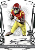 2023 Jordan Addison Leaf Trinity SILVER ROOKIE AUTOGRAPH 11/99 RC AUTO #BA-JA1 UCLA USC Trojans Minnesota Vikings